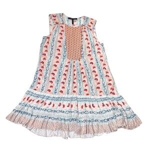 BCBGMaxAzria Multicolor Patterned Midi Dress